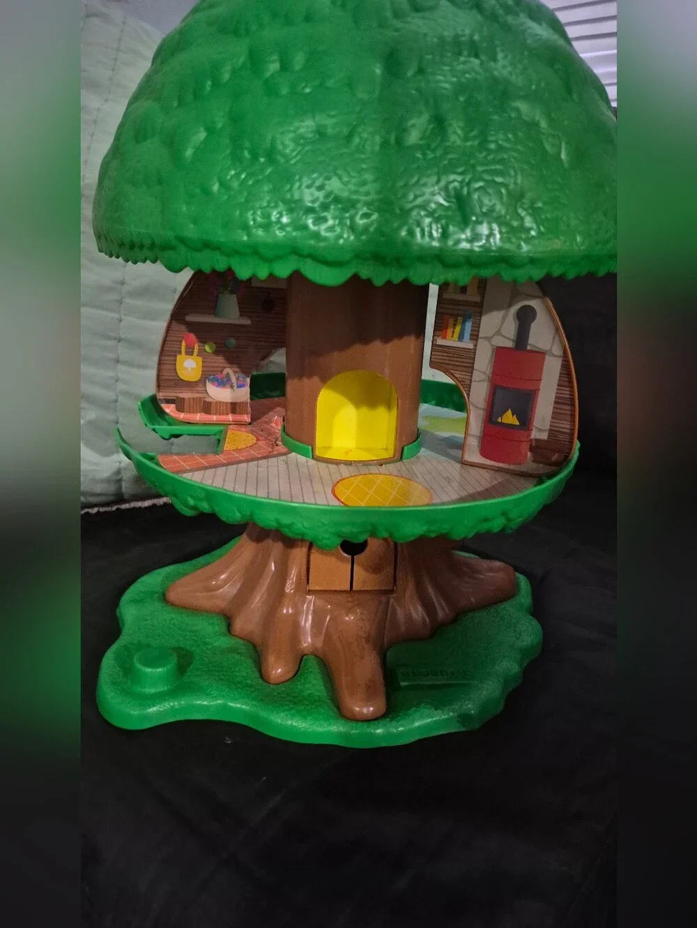 Vintage 1975 Kenner Tree Tots Family Tree House Timber Tots